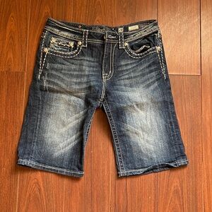 Miss me Jean Shorts size 28. Only Worn once, if at all. Boyfriend Bermuda Cut!